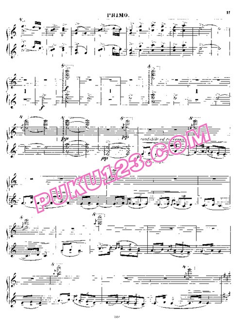 天天钢琴网-免费下载Borodin - In the Steppes of Central Asia - 4 Hands