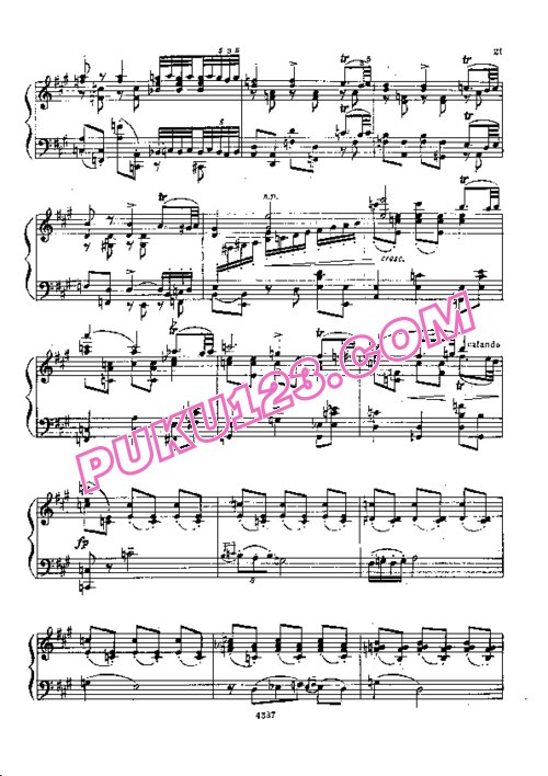 天天钢琴网-免费下载Borodin - Feinberg - Nocturne from String Quartet No.2 费恩伯格改编钢琴独奏版
