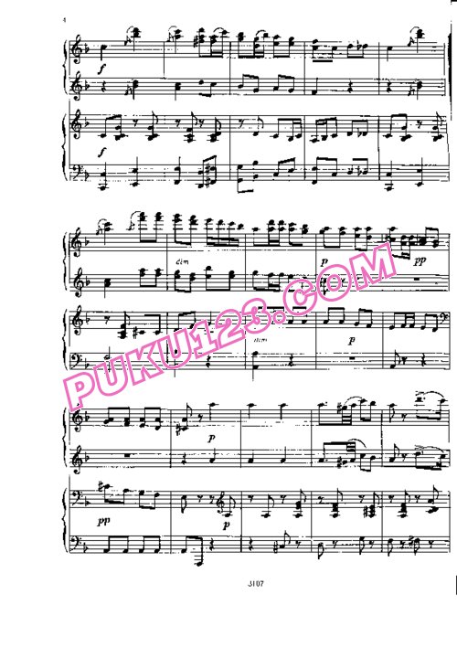 天天钢琴网-免费下载Borodin - Polka - 4 hands