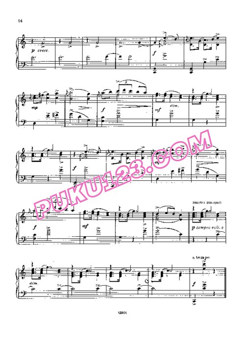天天钢琴网-免费下载Borodin - Little Suite