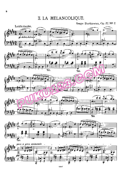 天天钢琴网-免费下载Bortkiewicz - Trois Valses Op.27