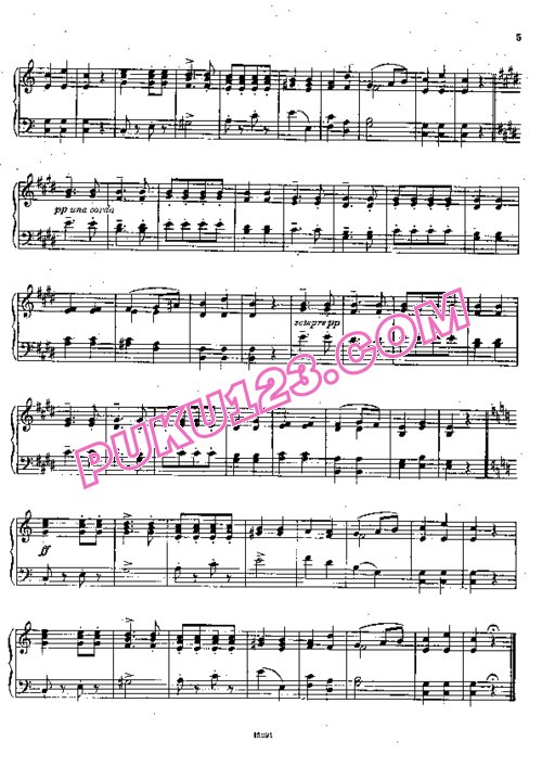 天天钢琴网-免费下载Bortkiewicz - Marionettes - 9 Easy Pieces Op.54