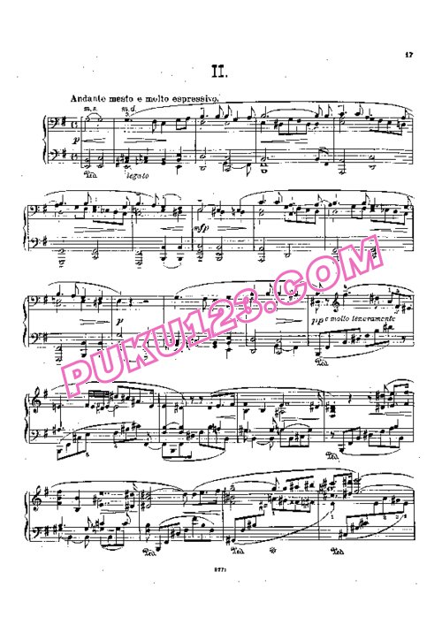 天天钢琴网-免费下载Bortkiewicz - Piano Sonata No.1 in B Major Op.9