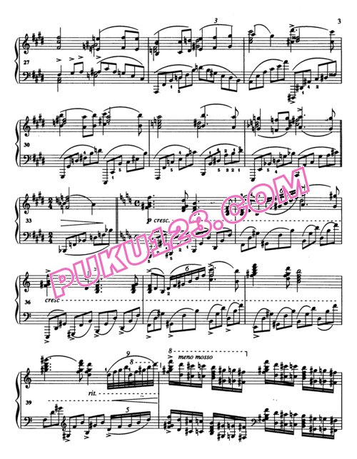 天天钢琴网-免费下载Bortkiewicz - Piano Sonata No.2 in c-sharp Minor Op.60