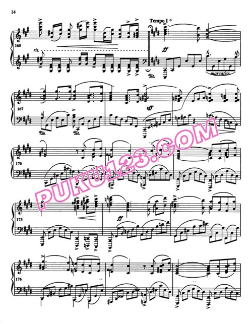 天天钢琴网-免费下载Bortkiewicz - Piano Sonata No.2 in c-sharp Minor Op.60