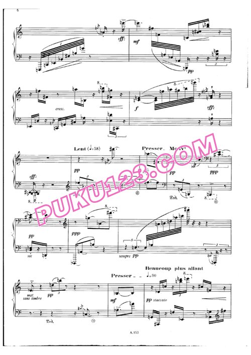 天天钢琴网-免费下载Boulez - Sonata No.1