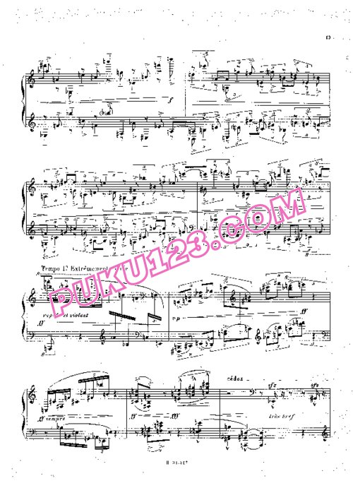 天天钢琴网-免费下载Boulez - Sonata No.2