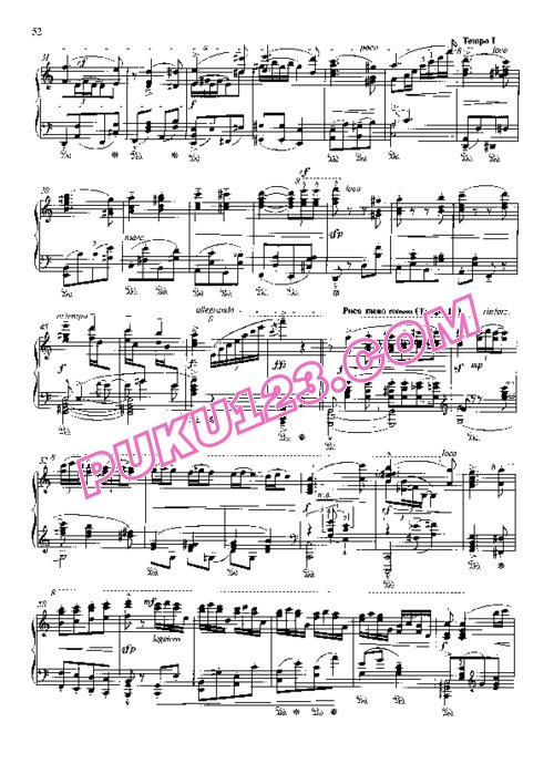 天天钢琴网-免费下载Brahms - Cziffra - Hungarian Dances for Piano Solo 齐夫拉改编钢琴独奏版集