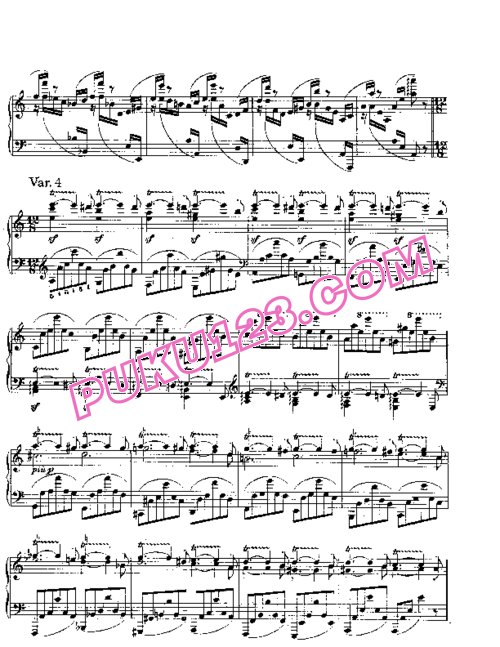 天天钢琴网-免费下载Brahms - Etudes var. thème de Paganini Op.35 Livre1
