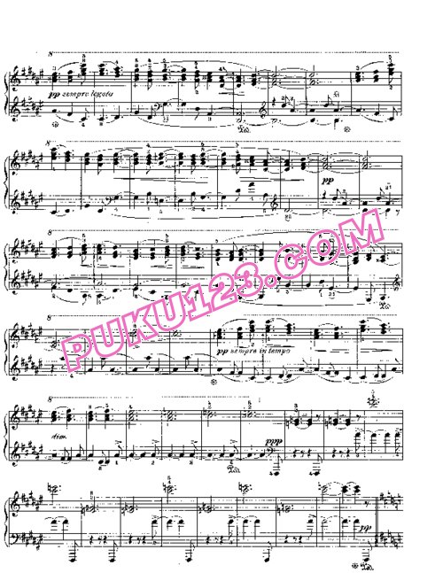 天天钢琴网-免费下载Brahms ballade Op10 3