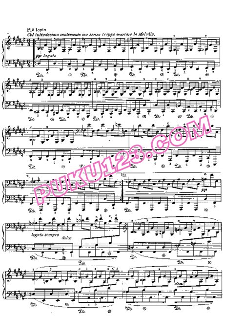 天天钢琴网-免费下载Brahms ballade Op10 4