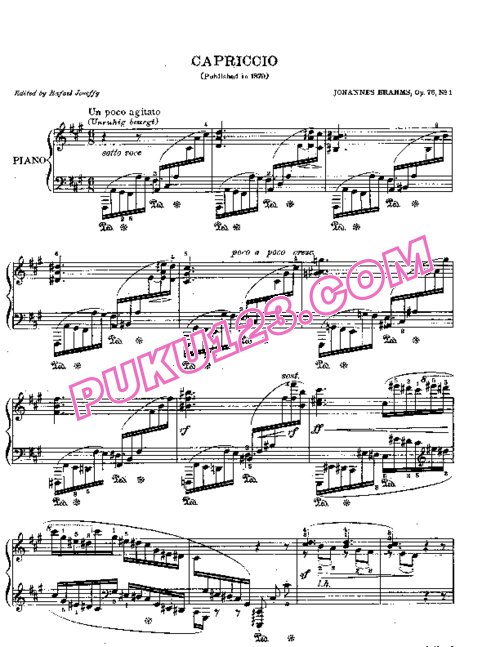 天天钢琴网-免费下载Brahms clav76 1