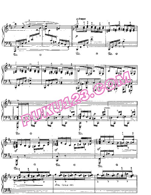 天天钢琴网-免费下载Brahms clav76 2