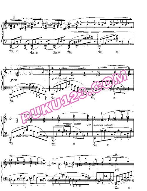 天天钢琴网-免费下载Brahms clav76 8