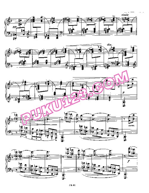 天天钢琴网-免费下载Brahms Op 116 1