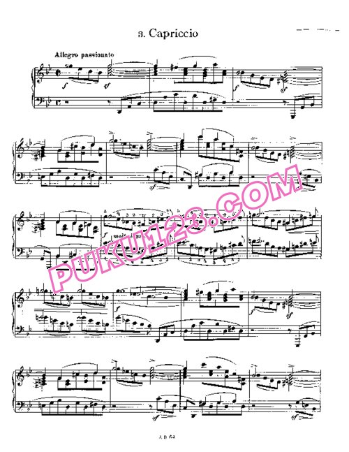 天天钢琴网-免费下载Brahms Op 116 3