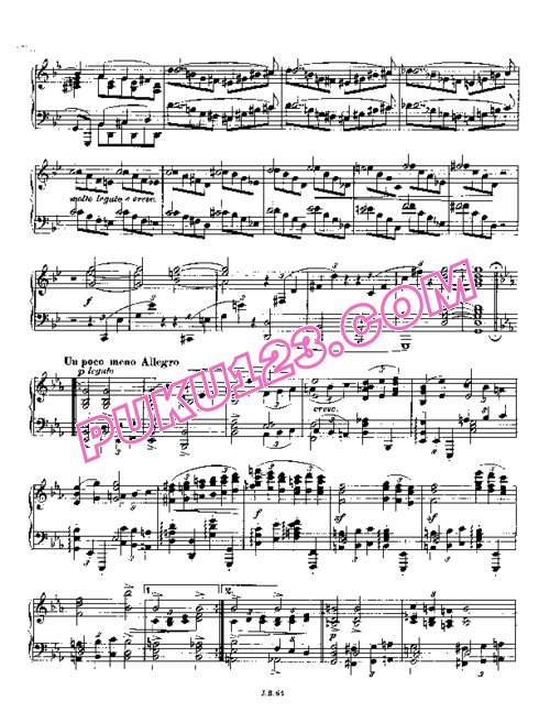 天天钢琴网-免费下载Brahms Op 116 3