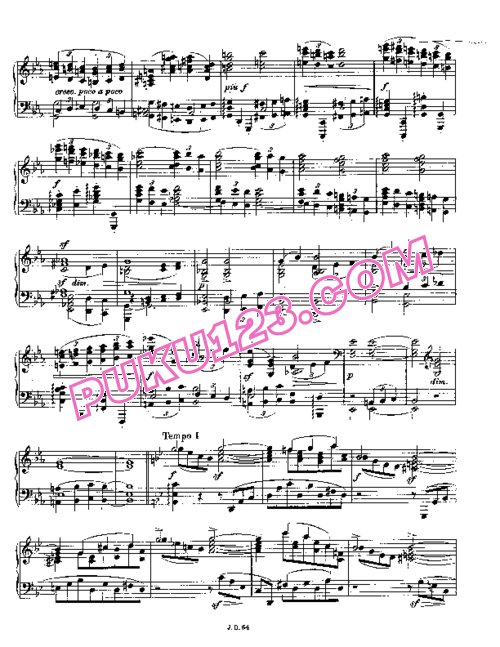 天天钢琴网-免费下载Brahms Op 116 3