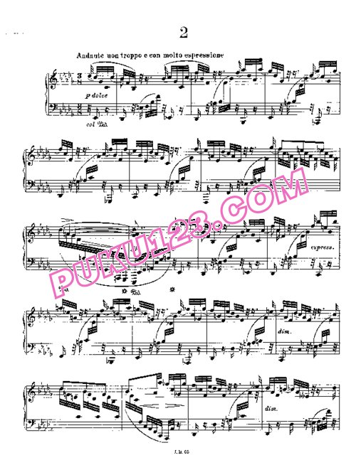 天天钢琴网-免费下载Brahms Op 117 2