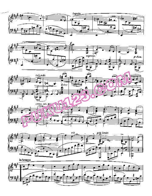 天天钢琴网-免费下载Brahms Op 118 2