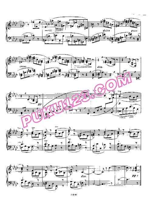 天天钢琴网-免费下载Brahms Op 118 4