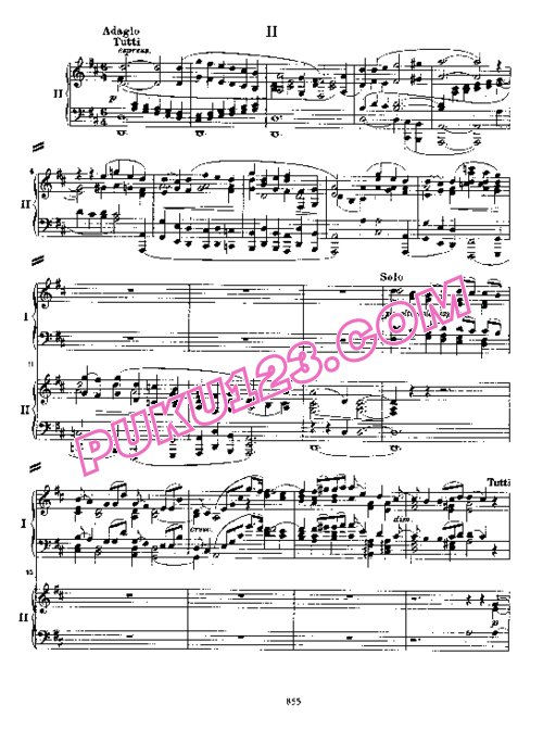 天天钢琴网-免费下载Brahms - Piano Concert no.1 Op.15 - 2 Pianos