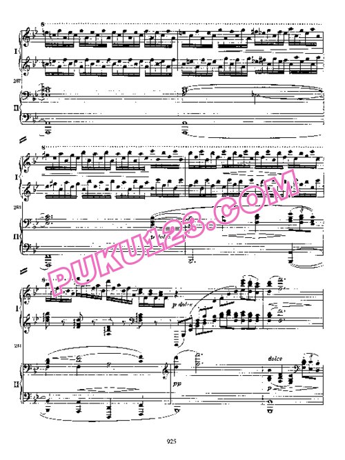 天天钢琴网-免费下载Brahms - Piano Concert no.2 Op.83 - 2 Pianos