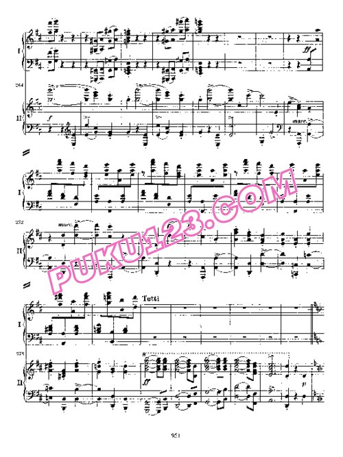 天天钢琴网-免费下载Brahms - Piano Concert no.2 Op.83 - 2 Pianos