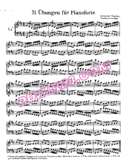 天天钢琴网-免费下载Brahms WoO 6ex1