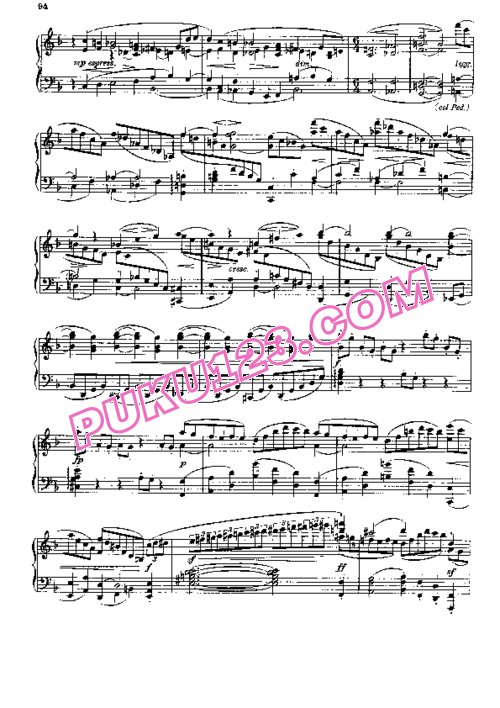 天天钢琴网-免费下载Brahms - Singer - Symphony No.3 in F Major Op.90 - Solo Piano