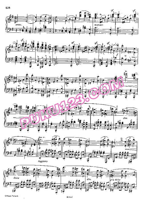 天天钢琴网-免费下载Brahms - Singer - Symphony No.4 in e Minor Op.98 - Solo Piano