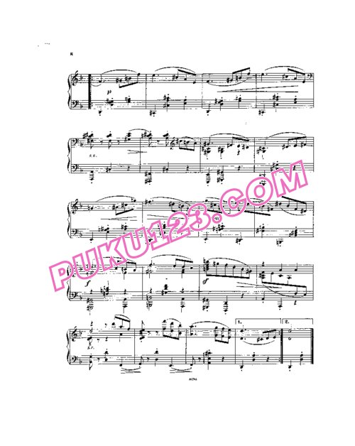 天天钢琴网-免费下载Brahms - Kirchner - New Liebeslieder Waltzes Op.65 - Solo Piano 柯希纳改编钢琴独奏版