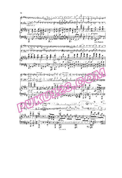 天天钢琴网-免费下载Brahms - Piano Trio No.1 in B Major Op.8 (1st Version, 1854) - Full Score 1854年首版