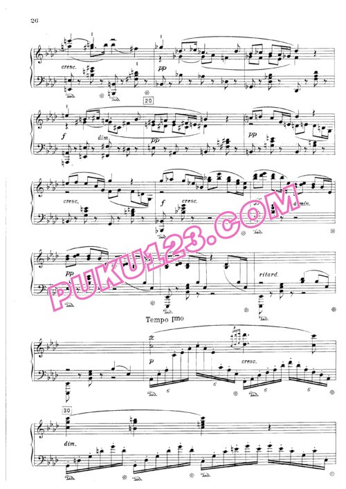 天天钢琴网-免费下载Bruckner - Erinnerung