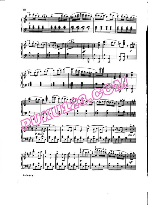 天天钢琴网-免费下载Burgmuller - Rondo Alla Turca Op.68 No.3 第3首 土耳其回旋曲