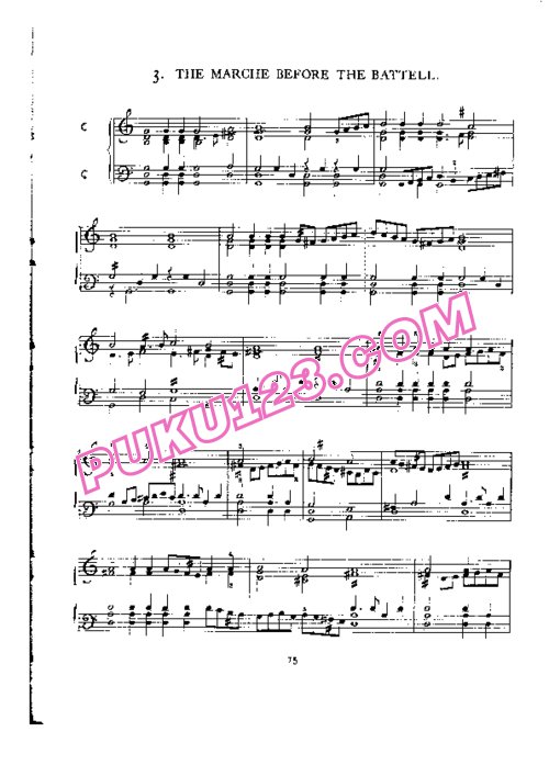 天天钢琴网-免费下载Byrd - The Marche Before The Battell