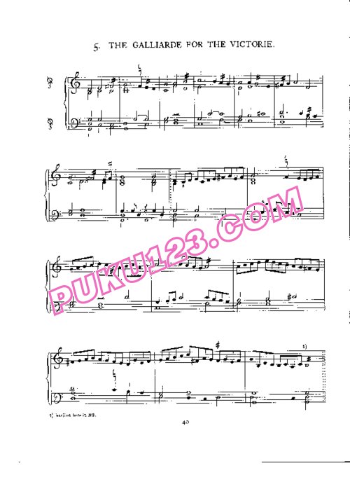天天钢琴网-免费下载Byrd - The Galliarde For The Victorie