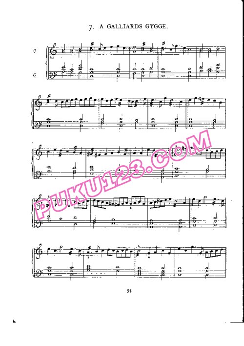天天钢琴网-免费下载Byrd - A Galliards Gygge