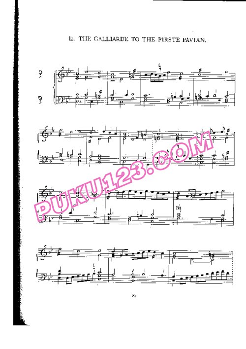 天天钢琴网-免费下载Byrd - The Galliarde to The Firste Pavian
