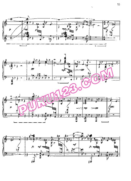 天天钢琴网-免费下载Cage - Two Pieces for Piano (1946)