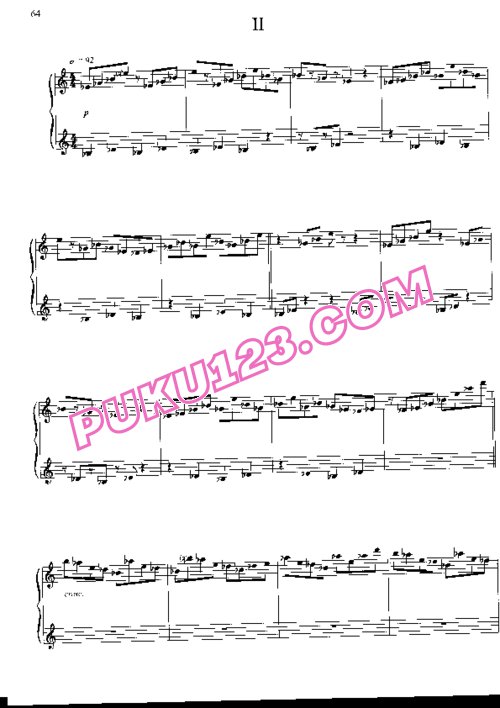 天天钢琴网-免费下载Cage - The Perilous Night for Prepared Piano