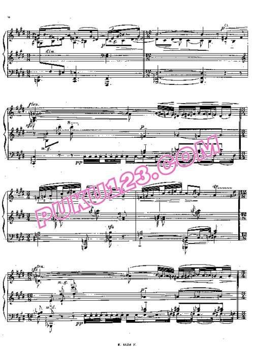 天天钢琴网-免费下载Debussy - Borwick - Prelude Faune - Solo Piano
