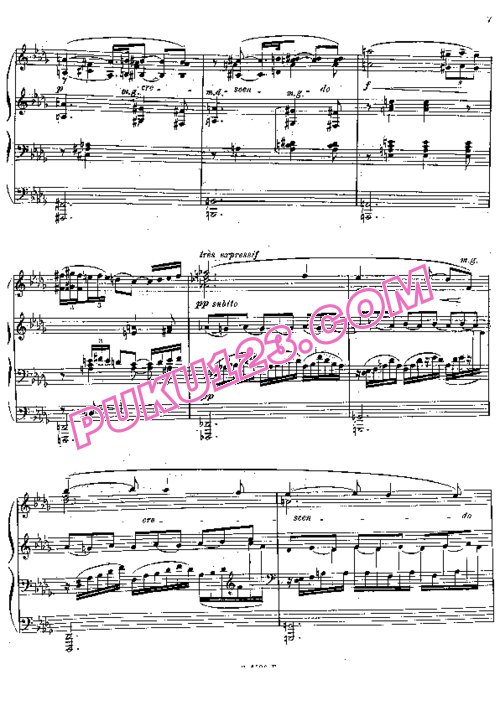 天天钢琴网-免费下载Debussy - Borwick - Prelude Faune - Solo Piano