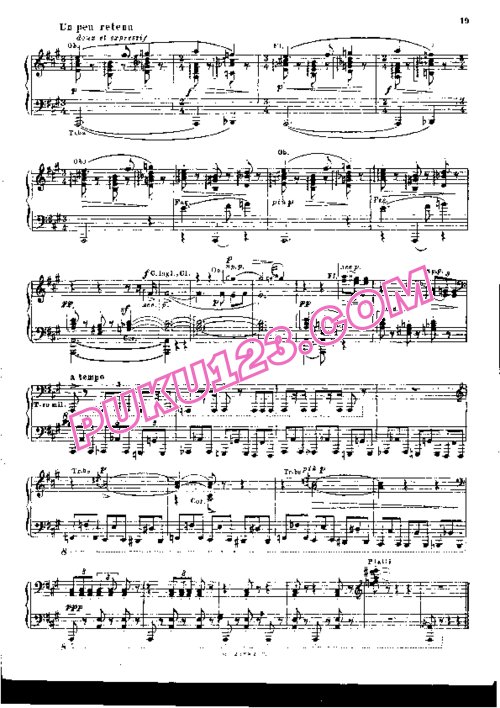 天天钢琴网-免费下载Debussy - 3 Nocturnes - Solo Piano