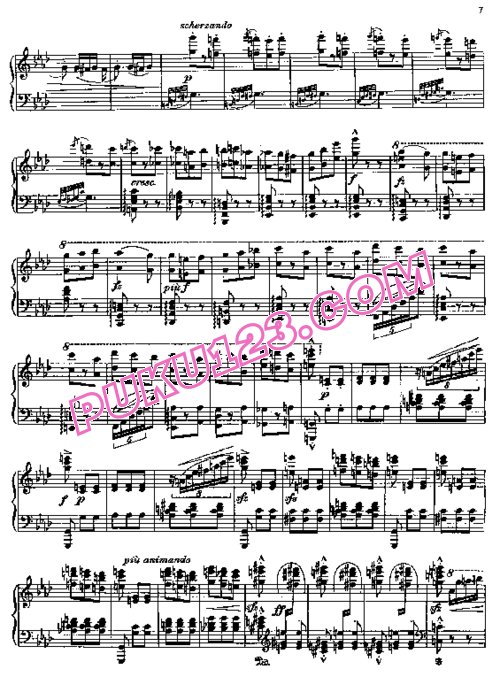 天天钢琴网-免费下载Dukas - Sandor - L apprenti Sorcier 钢琴独奏版