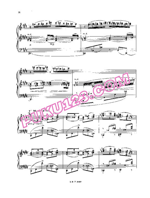 天天钢琴网-免费下载Dukas - Roques - La Peri - Solo Piano