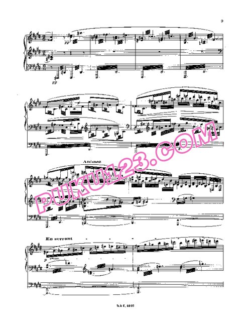 天天钢琴网-免费下载Dukas - Roques - La Peri - Solo Piano