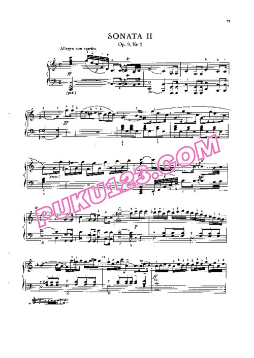 天天钢琴网-免费下载Dussek - Piano Sonata No.2 in C Major Op.9 No.2