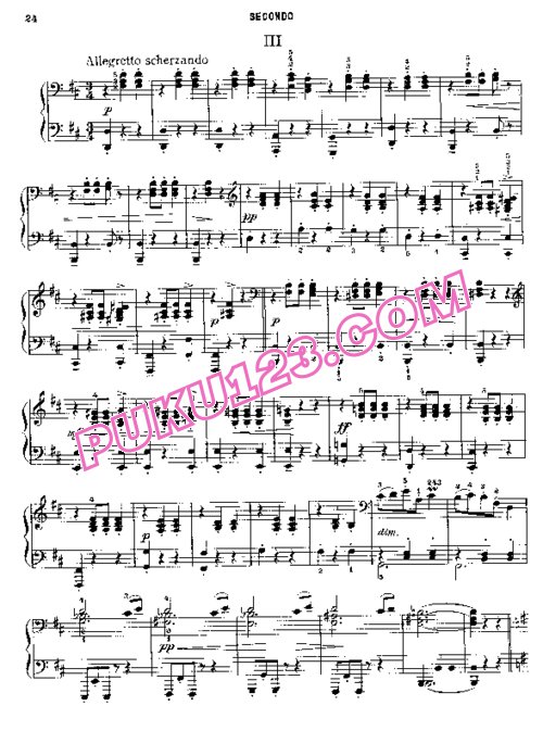 天天钢琴网-免费下载Dvorak - Slavic Dances Op.46 - Quatre Mains 四手联弹版 Op.46