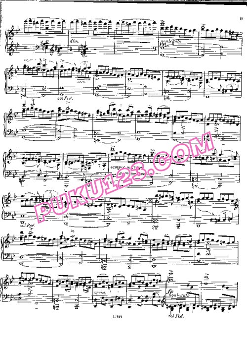 天天钢琴网-免费下载Dvorak - Carneval Overture Op.92 - Solo Piano
